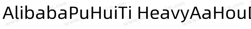AlibabaPuHuiTi HeavyAaHouDiHei字体转换